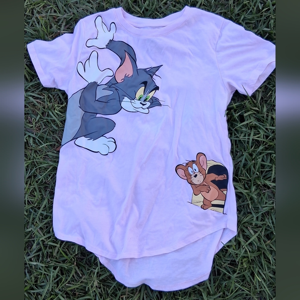 Tom and Jerry Kids Pink T-Shirt